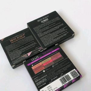 Pack Of 3 Eyeshadow & Highlighter Pallete