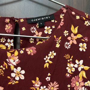 Chemistry Women Flower Print Dress