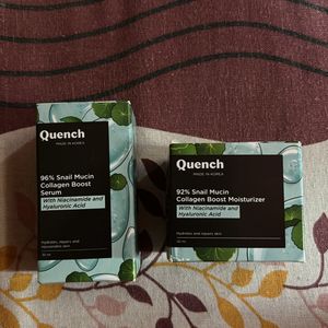 COMBO quench snail mucin moisturiser & serum