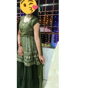 New Garara 💚 Once Used Only 😍💖 Tottly New...It Is So Beautiful Dress In Real  😍💖