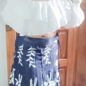 Women Skirt With  Designer CropTop