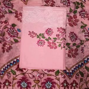 Peach Print Cotton Pakistani