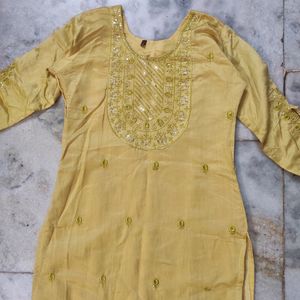 Gold Embroidery Kurti