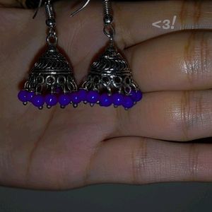 Blue Jhumkas