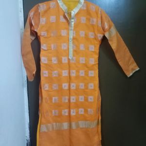 Festive Orange Kurta