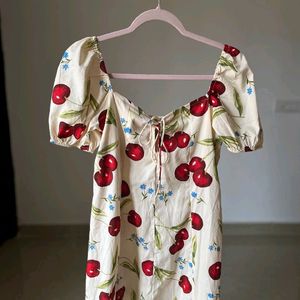 Cherry Print Dress