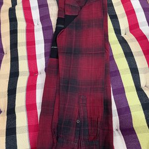 SF JEANS CO Red Checked Shirt