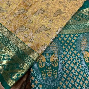 Brand New Heavy Pattu Saree With Unstich Blouse