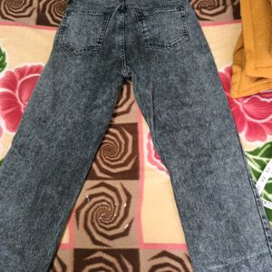 Straight Charcoal Colour Jeans