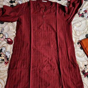 Mens Maroon Kurta