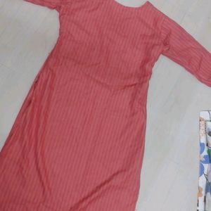 Coral Red Kurta