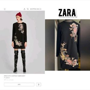 Zara Jacquard Stretchable Dress