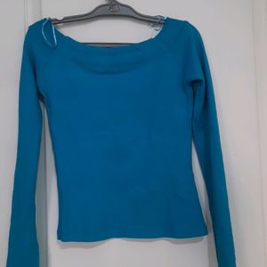 Blue Full Sleeves Top