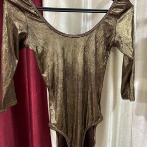 Shinny Golden Bodysuit