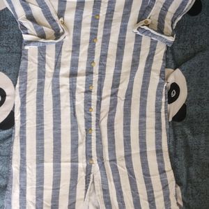 Striped White Kurta By Srishti