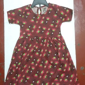 7 To 8 Yrs Cotton Frock