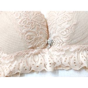 Nude Lace padded High Quality Bra totally like new