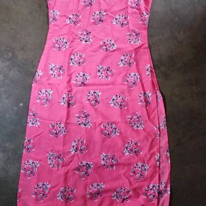 Pink Floral Kurti