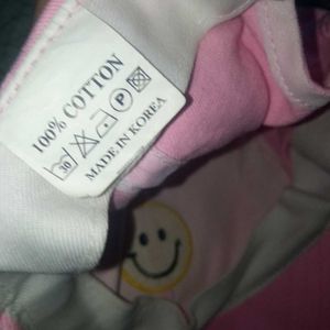 Smiley Baby Pink Cap