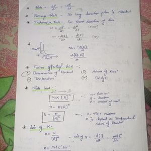 Short Notes Class 12