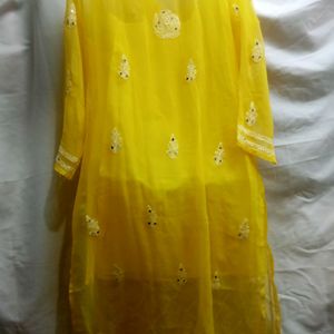 Mirror Wark Laknavi Kurti