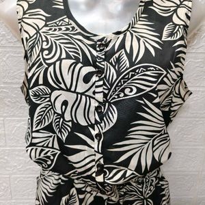 Printed Jumpsuit For Medium Size Women