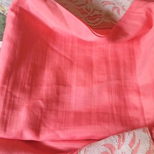 Beautiful Peach Saree