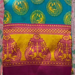 Suali Printed Mysore Silk Blend Saree