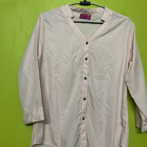 Peach Pink Shirt Stylish New For Women