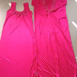 2pcs Nighty Mahenta Colour