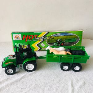 Farmer Tractor Set With Animal