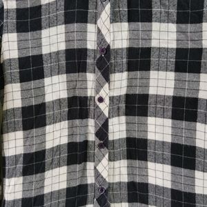 Black and White Buffalo Check  Shirt