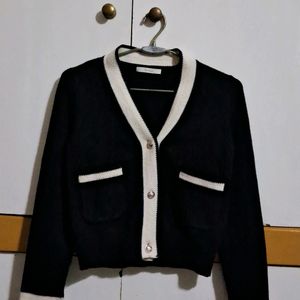 Korean Style Cropped Cardigan