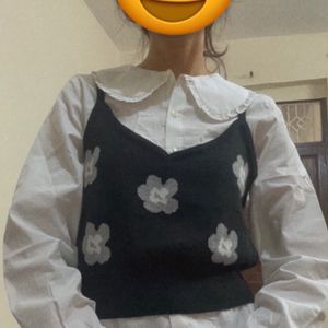 Women Floral Print Sleeveless Pullover