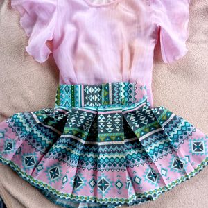 Skirt And Top For Kids