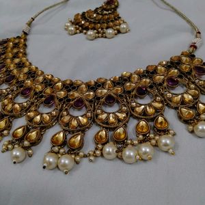 Bridal Necklace With Chutti And Ring