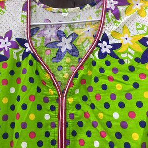 Beautiful Flower Print Kurti Is Here