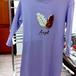 Ribbed Long Women T-shirt