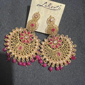 Pink Designer Earrings