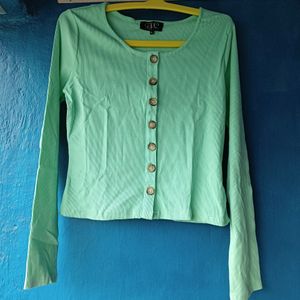 🆕Neon Green Cardigan/Top(This Is New Without Tag)