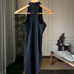 Black Halter Neck Dress