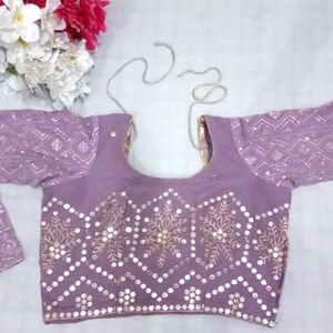 Sequence Chikankari Lehanga (Lavender Mauv) Weddin