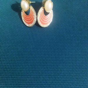 New Orange Colour Earrings