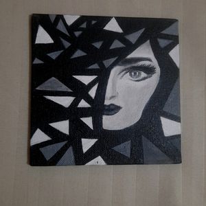 This Is New Acrylic Geometry Women Painting