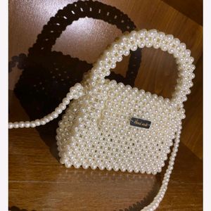 Last Day Offer Pearl Bag Handmade