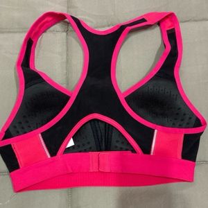 PUMAWomen Sports Lightly Padded Bra (Red, Black)