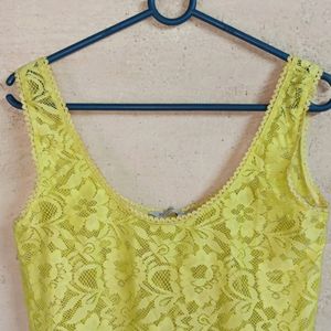 Ladies See-through Style Lace Top