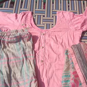 Pink Kurti Set