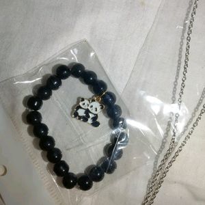 Panda Braclet With Chain