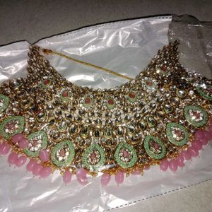 bridal kundan set of 3 peaces